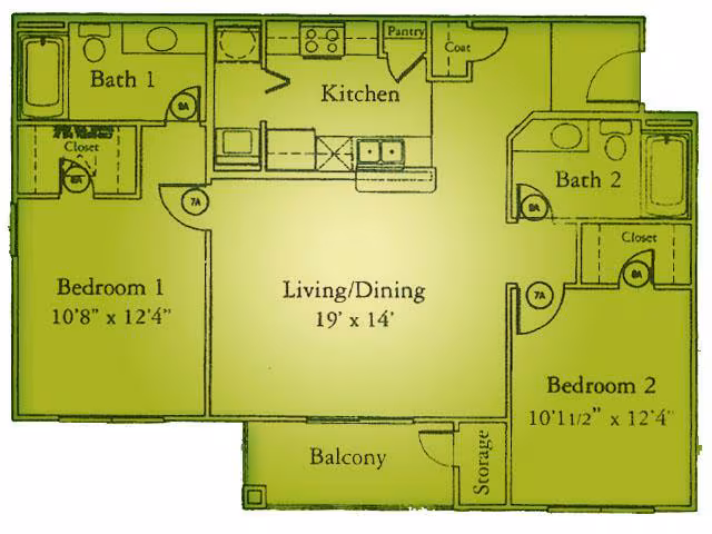 Unit 121 121 floor plan